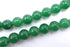 Vivid 8mm Moss Green Malay Jade Beads