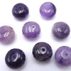 10 Passionate Large Faceted Amethyst Rondel Beads
