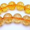 41 Large 10mm Golden Yellow Citrine Beads