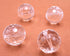 Shiny 6 Natural Faceted Clear Crystal Beads