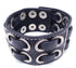 Sleek Chunky Black Leatherette Bracelet