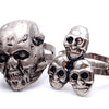 Wicked Gothic Skull Tibetan Silver Children's Ring