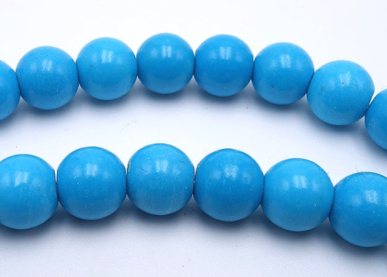 Lovely 8mm Blue Howlite Turquoise Beads