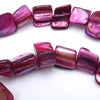 Lovely Deep Mulberry Shell Nuggets Beads