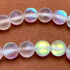 Magical 6mm Matte White Mystic Crystal Beads