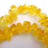 Yellow Amber Nugget Beads - 12mm x 8mm x 6mm