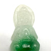 Lucky Chinese Quan Yin Hand-Carved Jade Pendant - One-of-a-kind