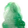 Lucky Chinese Quan Yin Hand-Carved Jade Pendant
