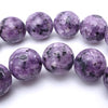 Lovely 8mm Lilac Feldspar Jasper Beads
