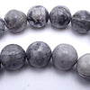 Gorgeous Shiny Natural Grey Picasso Jasper Beads - 6mm or 8mm