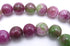 Chic 8mm Pale Burgundy & Green Malay Jade Beads