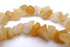 Long Golden  Natural Yellow Topaz Jade Chips Beads