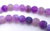 Lovely Violet Frosted Fire Agate Beads - 6mm or 10mm