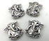 8 Lucky Tibetan Silver Elephant Ganesha God Pendants or Bead Spacers