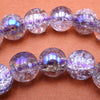Magnificent 8mm Orchid & Tints-of-Blue Crackle Crystal