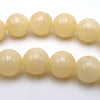 Natural Butterscotch Light Yellow 6mm Jade Beads