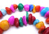 Polished Rainbow Jade Nuggets Beads - Heavy!