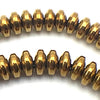 Beautiful Gold Hematite Rondelle Beads