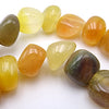 Yellow & Light Green Agate Tumble Nuggets Beads