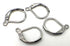 10  Stainless Steel Earring Hoops -15 x 10 x 2mm, Hole: 1.5mm