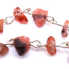 Handmade Natural Red Agate Chip Beads Chain