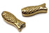 4 Lucky Gold Hematite Fish Beads - 16mm x 6mm x 5mm