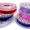 Very Strong Flat Elastic Stretchy Beading Thread - Red, Blue, White, Lavender, Pink or Purple