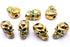 2 Heavy Solid-Metal Gold Skull Beads - 10mm x 6mm