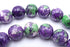 Deep-Purple & Green 4mm, 6mm & 8mm Rainflower Stone Beads