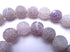 Large Crackle Cloud-Grey Matte Fire Agate Beads - 8mm or 10mm