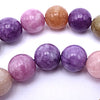 Exquisite Lavender, Pink & Purple Tourmaline-Jade 8mm Beads