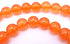 Vibrant Tiger Orange 8mm Malay Jade Beads
