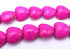 Sensuous Rose Pink Howlite Heart Beads - 12mm x 12mm