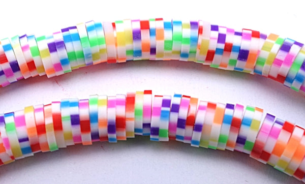 Beautiful Multi-Colour Summer Fimo Heishi Beads