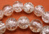 Gleaming Clear Crackle Glass Beads - 8mm