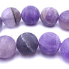 Beautiful Frosted 10mm Natural Amethyst Beads