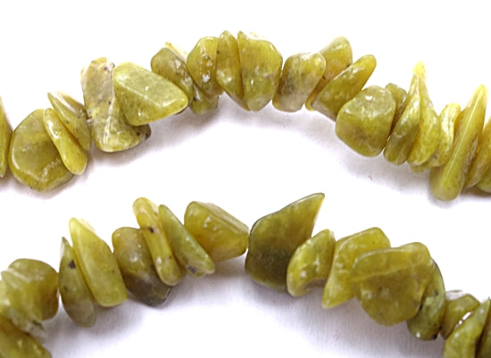 Beautiful Natural Lime Green Taiwan Jade Chip Beads