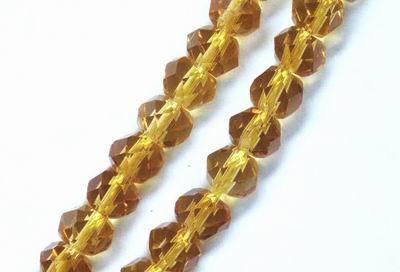 Beautiful Faceted 6mm Citrine Rondelle Beads