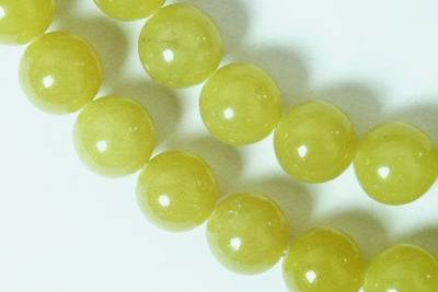 Zesty Lime Lemon Jade Bead String - 4mm, 6mm ,8mm or 10mm