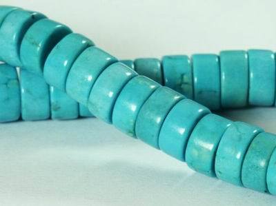 122 Sky Blue 8mm Turquoise Heishi Beads